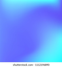 Abstract colorful gradient. Soft violet blue gradient. Blurred abstract background. Multicolor blurry blend. Holographic illustration. Smooth texture. Beautiful light vector. Holographic soft mesh.