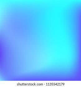 Abstract colorful gradient. Soft violet blue gradient. Blurred abstract background. Multicolor blurry blend. Holographic illustration. Smooth texture. Beautiful light vector. Holographic soft mesh.