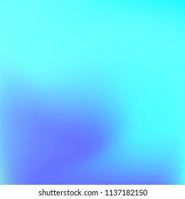 Abstract colorful gradient. Soft violet blue gradient. Blurred abstract background. Multicolor blurry blend. Holographic illustration. Smooth texture. Beautiful light vector. Holographic soft mesh.
