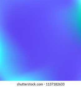 Abstract colorful gradient. Soft violet blue gradient. Blurred abstract background. Multicolor blurry blend. Holographic illustration. Smooth texture. Beautiful light vector. Holographic soft mesh.