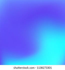 Abstract colorful gradient. Soft violet blue gradient. Blurred abstract background. Multicolor blurry blend. Holographic illustration. Smooth texture. Beautiful light vector. Holographic soft mesh.