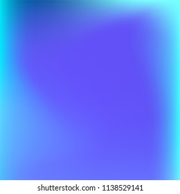 Abstract colorful gradient. Soft violet blue gradient. Blurred abstract background. Multicolor blurry blend. Holographic illustration. Smooth texture. Beautiful light vector. Holographic soft mesh.