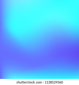 Abstract colorful gradient. Soft violet blue gradient. Blurred abstract background. Multicolor blurry blend. Holographic illustration. Smooth texture. Beautiful light vector. Holographic soft mesh.