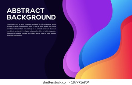 Abstract Colorful Gradient Style Modern Background suitable for banner background etc.