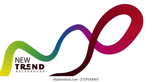 Concepto de fondo de Nueva tendencia Abstractas de diseño de onda de degradado colorido moderno