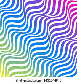 ABSTRACT COLORFUL GRADIENT WAVY LINE VECTOR PATTERN BACKGROUND