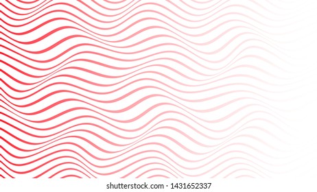 ABSTRACT COLORFUL GRADIENT WAVY LINE VECTOR PATTERN BACKGROUND