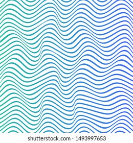 ABSTRACT COLORFUL GRADIENT WAVY LINE PATTERN BACKGROUND. COVER DESIGN VECTOR