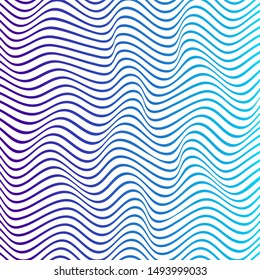 ABSTRACT COLORFUL GRADIENT WAVY LINE PATTERN BACKGROUND. COVER DESIGN VECTOR