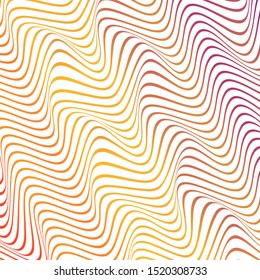 ABSTRACT COLORFUL GRADIENT WAVY LINE PATTERN BACKGROUND. COVER DESIGN
