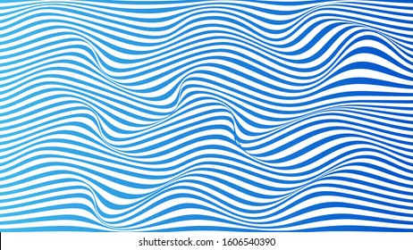 ABSTRACT COLORFUL GRADIENT WAVY LINE PATTERN BACKGROUND. COVER DESIGN VECTOR