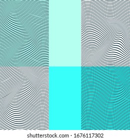 ABSTRACT COLORFUL GRADIENT WAVY LINE PATTERN BACKGROUND. COVER DESIGN 