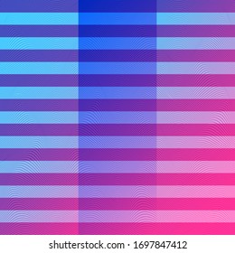 ABSTRACTO COLORIDO DE FONDO DE PATRÓN DE LA LÍNEA DE ONDA DE GRADIENTE. DISEÑO DE LA TAPA 