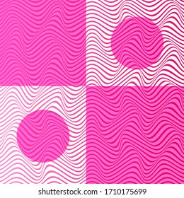 ABSTRACTO COLORIDO DE FONDO DE PATRÓN DE LA LÍNEA DE ONDA DE GRADIENTE. DISEÑO DE LA TAPA 