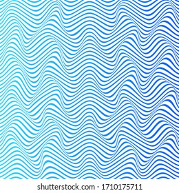 ABSTRACTO COLORIDO DE FONDO DE PATRÓN DE LA LÍNEA DE ONDA DE GRADIENTE. DISEÑO DE LA TAPA 