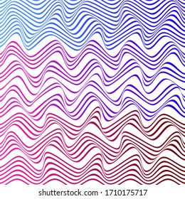 ABSTRACTO COLORIDO DE FONDO DE PATRÓN DE LA LÍNEA DE ONDA DE GRADIENTE. DISEÑO DE LA TAPA 