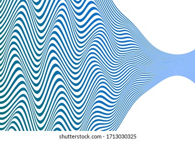 ABSTRACT COLORFUL GRADIENT WAVY LINE PATTERN BACKGROUND. COVER DESIGN VECTOR