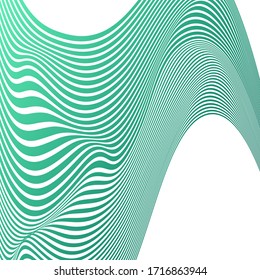 ABSTRACTO COLORIDO DE FONDO DE PATRÓN DE LA LÍNEA DE ONDA DE GRADIENTE. VECTOR DE DISEÑO DE LA TAPA