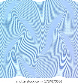 ABSTRACTO COLORIDO DE FONDO DE PATRÓN DE LA LÍNEA DE ONDA GRADIENTE. VECTOR DE DISEÑO DE TAPA