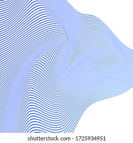 ABSTRACT COLORFUL GRADIENT WAVY LINE PATTERN BACKGROUND. COVER DESIGN VECTOR