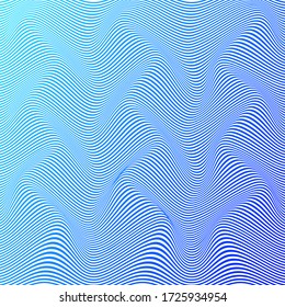 ABSTRACT COLORFUL GRADIENT WAVY LINE PATTERN BACKGROUND. COVER DESIGN VECTOR