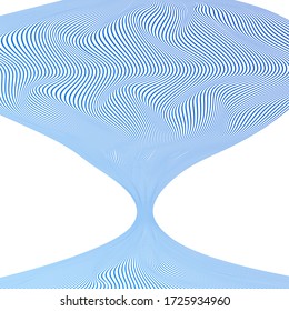 ABSTRACTO COLORIDO DE FONDO DE PATRÓN DE LA LÍNEA DE ONDA GRADIENTE. VECTOR DE DISEÑO DE TAPA