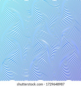 ABSTRACTO COLORIDO DE FONDO DE PATRÓN DE LA LÍNEA DE ONDA GRADIENTE. VECTOR DE DISEÑO DE TAPA