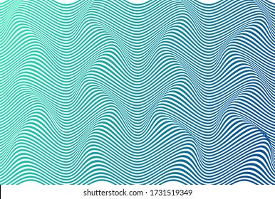 ABSTRACT COLORFUL GRADIENT WAVY LINE PATTERN BACKGROUND. COVER DESIGN VECTOR