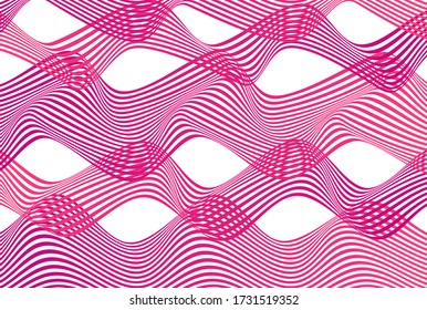 ABSTRACTO COLORIDO DE FONDO DE PATRÓN DE LA LÍNEA DE ONDA GRADIENTE. VECTOR DE DISEÑO DE TAPA