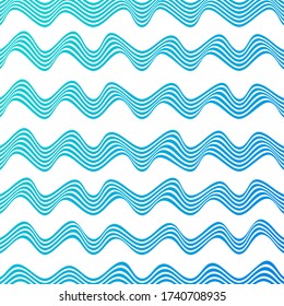ABSTRACT COLORFUL GRADIENT WAVY LINE PATTERN BACKGROUND. COVER DESIGN VECTOR