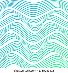 ABSTRACT COLORFUL GRADIENT WAVY LINE PATTERN BACKGROUND. COVER DESIGN VECTOR