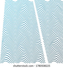 ABSTRACTO COLORIDO DE FONDO DE PATRÓN DE LA LÍNEA DE ONDA GRADIENTE. VECTOR DE DISEÑO DE TAPA