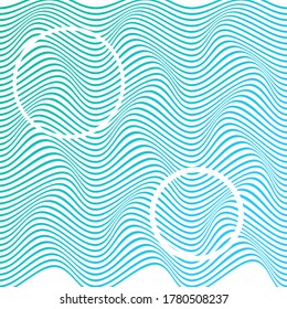 ABSTRACT COLORFUL GRADIENT WAVY LINE PATTERN BACKGROUND. COVER DESIGN VECTOR