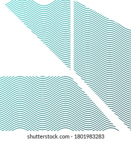 ABSTRACTO COLORIDO DE FONDO DE PATRÓN DE LA LÍNEA DE ONDA GRADIENTE. VECTOR DE DISEÑO DE TAPA