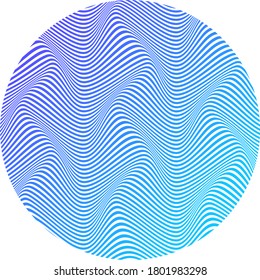 ABSTRACT COLORFUL GRADIENT WAVY LINE PATTERN BACKGROUND. COVER DESIGN VECTOR