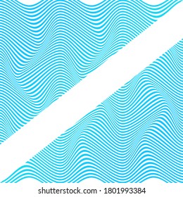 ABSTRACTO COLORIDO DE FONDO DE PATRÓN DE LA LÍNEA DE ONDA GRADIENTE. VECTOR DE DISEÑO DE TAPA