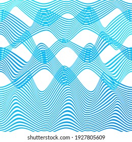 ABSTRACTO COLORIDO DE FONDO DE PATRÓN DE LA LÍNEA DE ONDA GRADIENTE. DISEÑO DE TAPA 