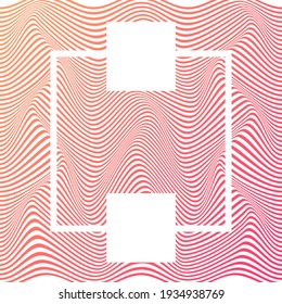 ABSTRACT COLORFUL GRADIENT WAVY LINE PATTERN BACKGROUND. COVER DESIGN 