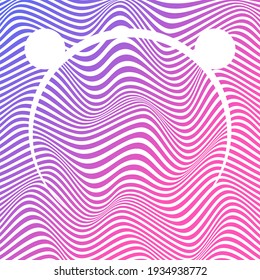 ABSTRACTO COLORIDO DE FONDO DE PATRÓN DE LA LÍNEA DE ONDA GRADIENTE. DISEÑO DE TAPA 