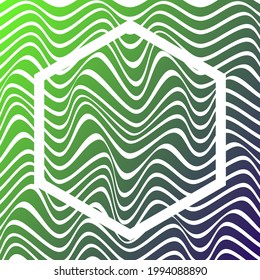 ABSTRACTO COLORIDO DE FONDO DE PATRÓN DE LA LÍNEA DE ONDA GRADIENTE. DISEÑO DE TAPA 