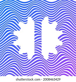 ABSTRAKTER FARBVERLAUF-WELLENLINIENHINTERGRUND. DECKERDESIGN 