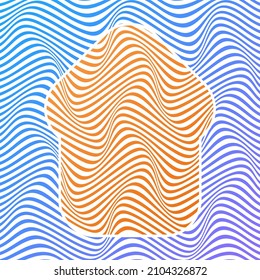 ABSTRACT COLORFUL GRADIENT WAVY LINE PATTERN BACKGROUND. COVER DESIGN 