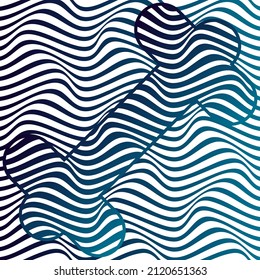 ABSTRACT COLORFUL GRADIENT WAVY LINE PATTERN BACKGROUND. COVER DESIGN 