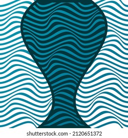 ABSTRACT COLORFUL GRADIENT WAVY LINE PATTERN BACKGROUND. COVER DESIGN 