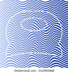 ABSTRACTO COLORIDO DE FONDO DE PATRÓN DE LA LÍNEA DE ONDA GRADIENTE. DISEÑO DE TAPA 