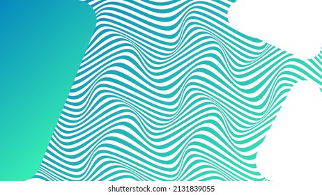 ABSTRACTO COLORIDO DE FONDO DE PATRÓN DE LA LÍNEA DE ONDA GRADIENTE. DISEÑO DE TAPA 