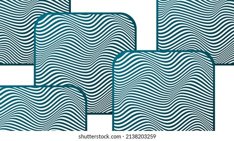 ABSTRACTO COLORIDO DE FONDO DE PATRÓN DE LA LÍNEA DE ONDA GRADIENTE. DISEÑO DE TAPA 