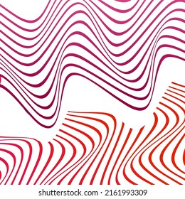 ABSTRACTO COLORIDO DE FONDO DE PATRÓN DE LA LÍNEA DE ONDA GRADIENTE. DISEÑO DE TAPA 