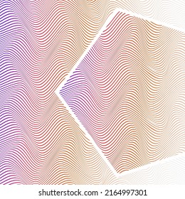 ABSTRACT COLORFUL GRADIENT WAVY LINE PATTERN BACKGROUND. COVER DESIGN 