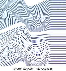 ABSTRACT COLORFUL GRADIENT WAVY LINE PATTERN BACKGROUND. COVER DESIGN 